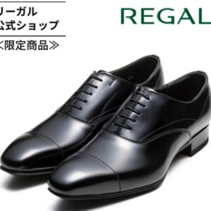 REGAL 236S 男士直頭黑色商務鞋