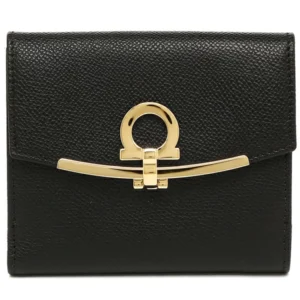 Ferragamo 女士 Gancino Clip 雙折錢包