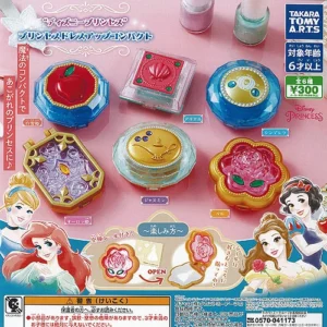 Takara Tomy Arts 出品的迪士尼公主裝扮緊湊套裝（6 種類型 + 展示架）