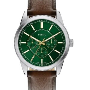 Fossil 男款類比皮革手錶 FS6137