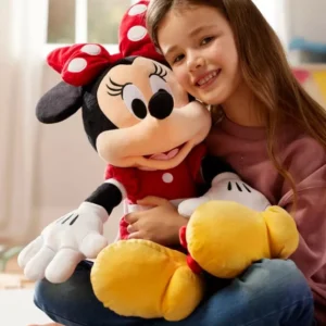 迪士尼商店米妮老鼠大號毛絨紅裙毛絨玩具