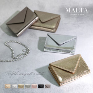 MALTA 女士三折皮革皮夾