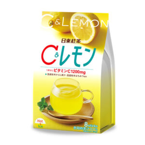 日東紅茶 日本直郵進口清爽酸味冷熱飲維生素維他命伴手禮 即溶維C檸檬茶 9.8g×8條裝
