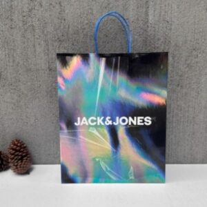 傑克鐘斯JACK JONES專櫃手提紙袋購物袋送禮手提袋鞋服包裝袋