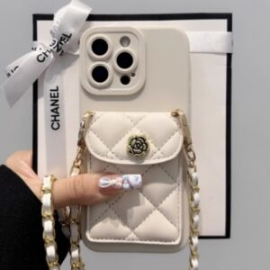 適用蘋果16ProMax手機殼新款iPhone17pro小香風菱格卡包15斜跨13背帶鏈條12/11軟矽膠16plus個性xs女14保護套